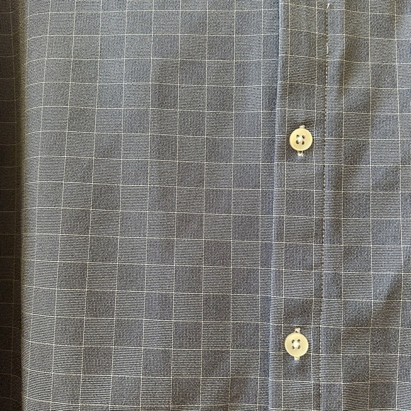 Mizzen + Main button down collared shirt. Standard Fit. Poly. Blue and white - Picture 3 of 12